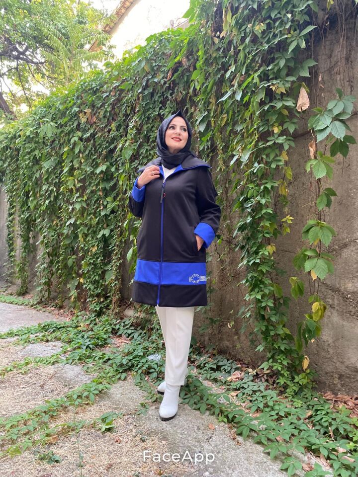 MİARUJ GENİŞ YAKALI YAZI AKSESURLI KABAN