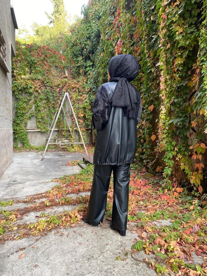 MİARUJ SUET GARNİLİ DERİ BOMBER