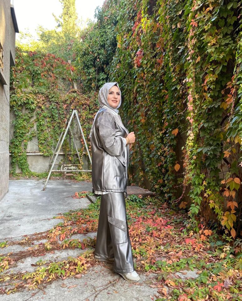 MİARUJ KUŞGÖZÜ AKSESUARLI DERİ PANTOLON