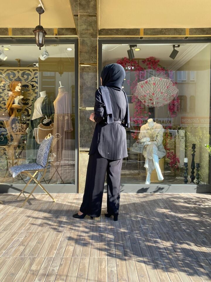 KRİSTAL TAŞLI PANTOLONLU TAKIM