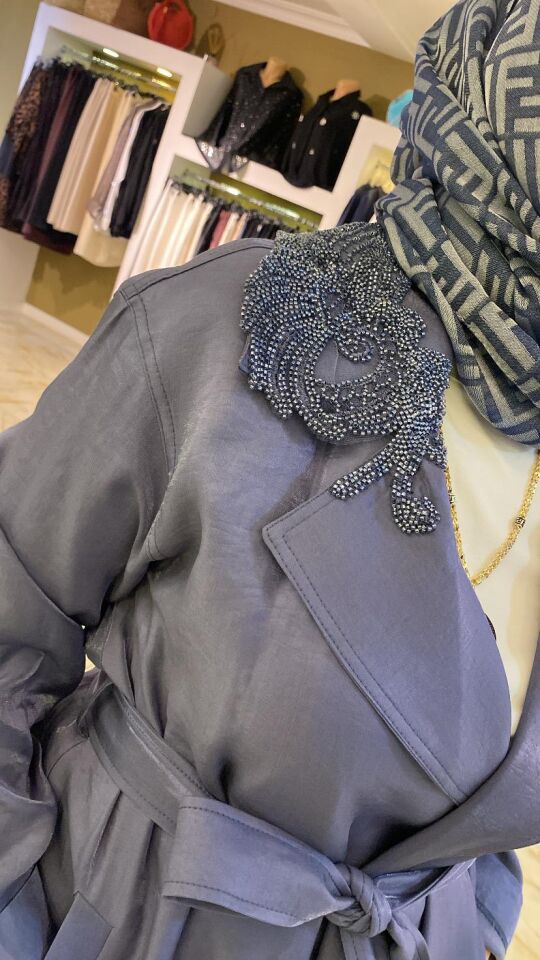 Parlak tensel kumaş kap