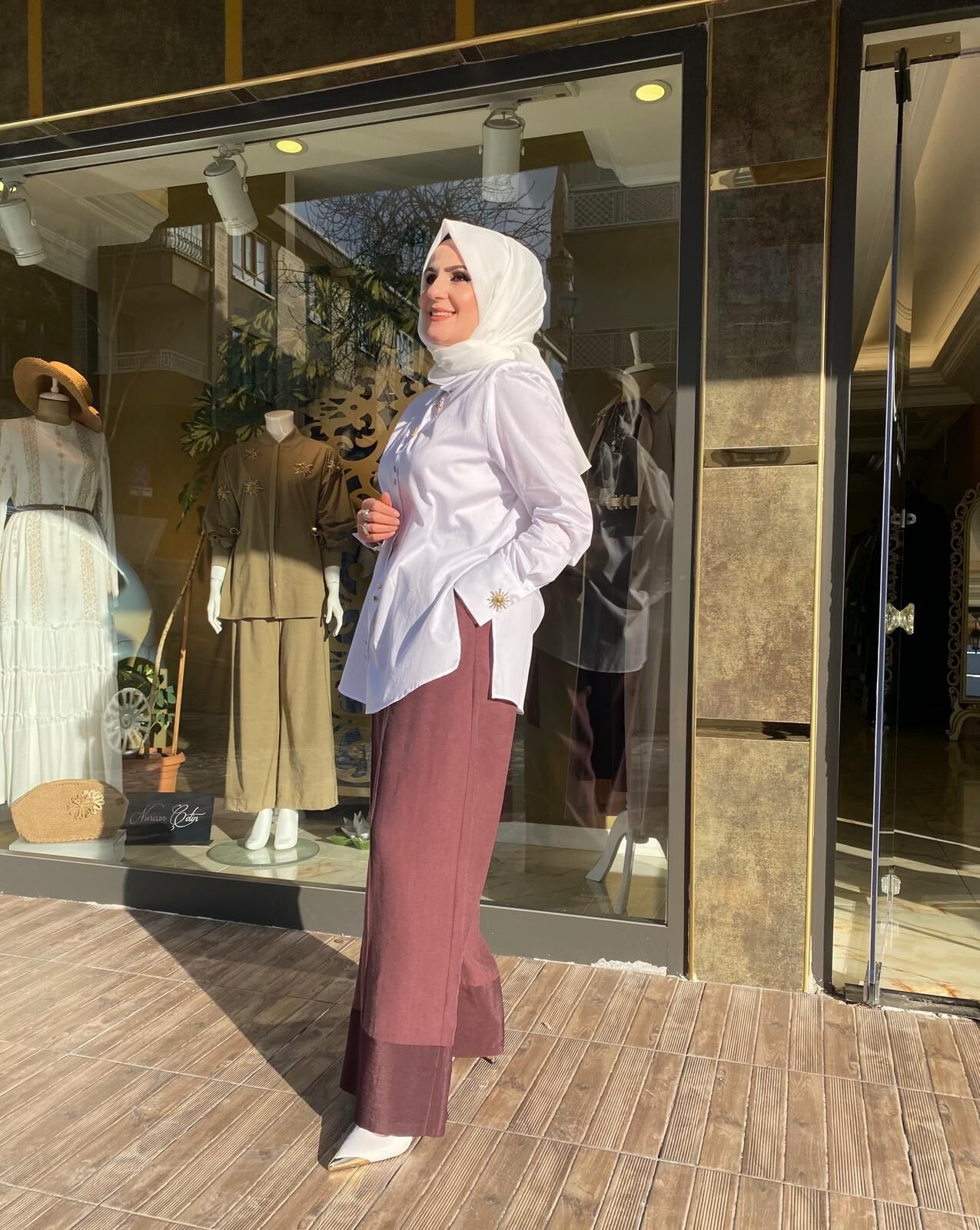 Pantolon pasıon beli lastikli bol paça