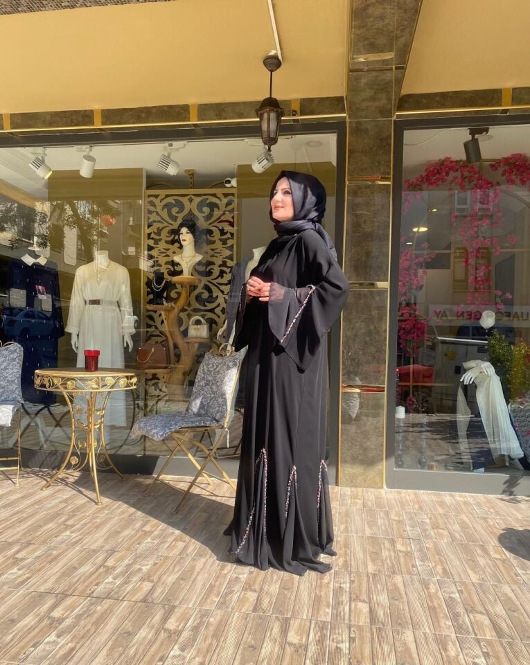 Abaya taşlı