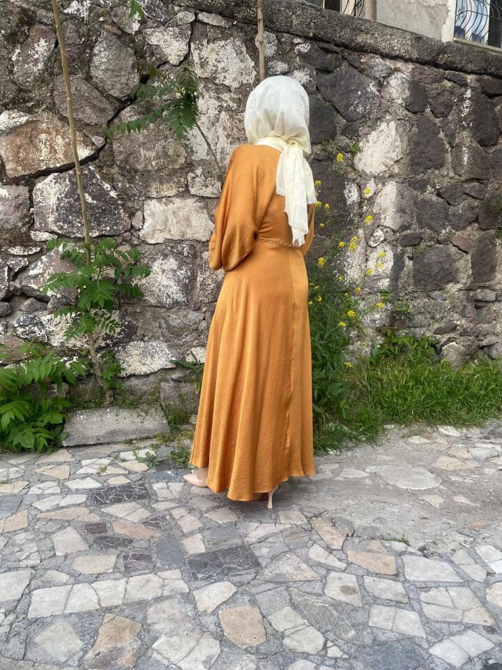 Elbise önü drapeli