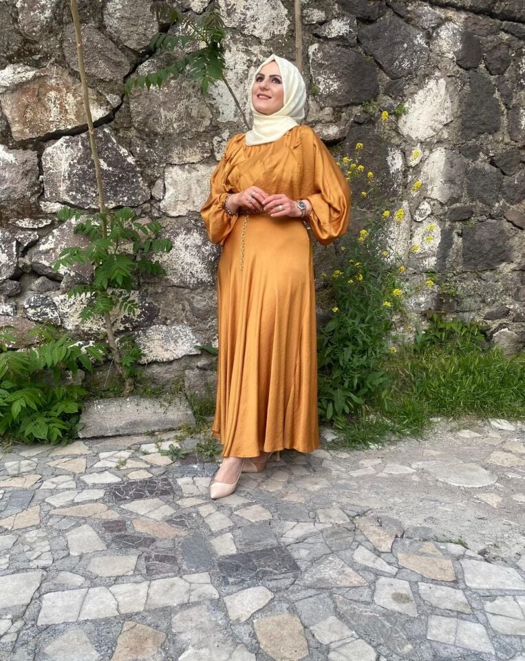 Elbise önü drapeli