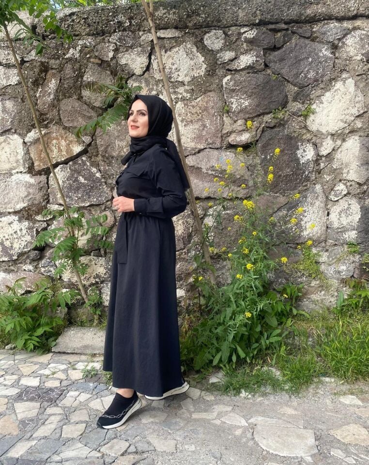 Visione nakışlı elbise
