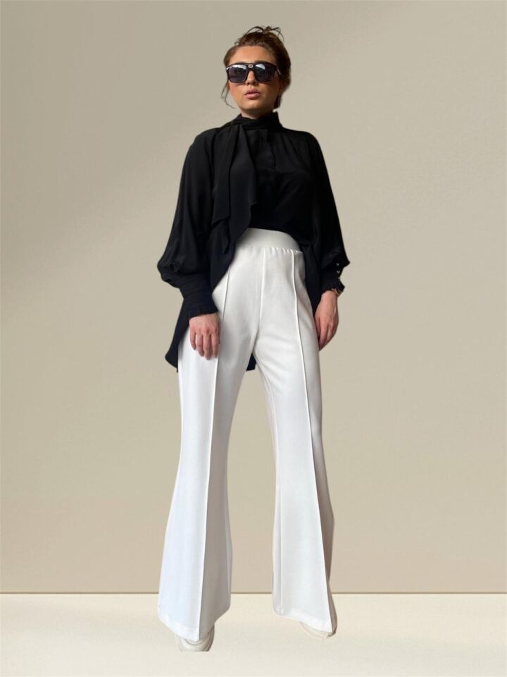 Pantolon örme ispanyol paça