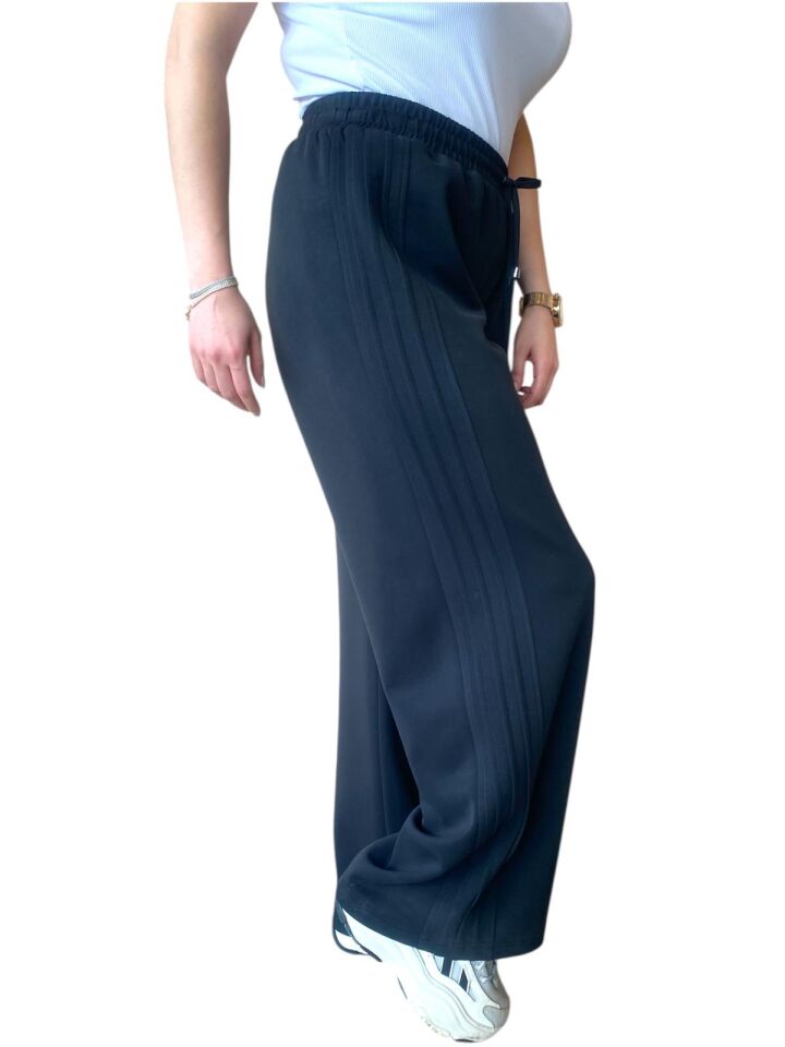 Pantolon berlin bambu geniş paça yanı nervülü