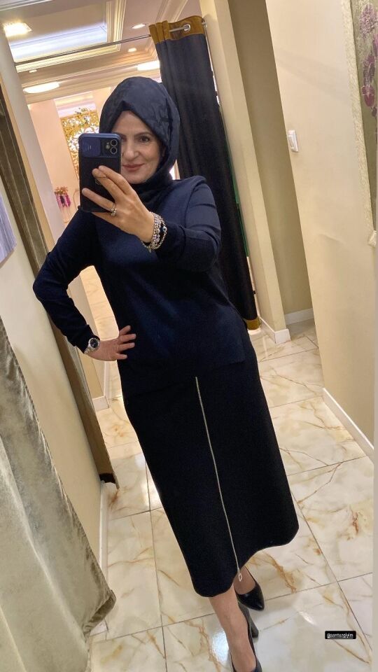 Etek spor önü fermuarlı