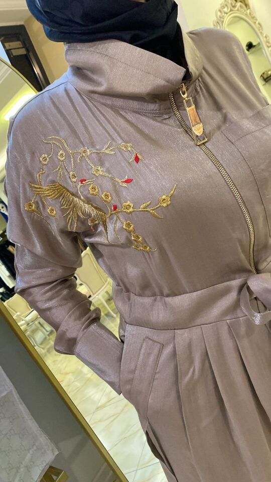 ZENYRA NAKIŞLI BEL BÜZGÜLÜ TULUM