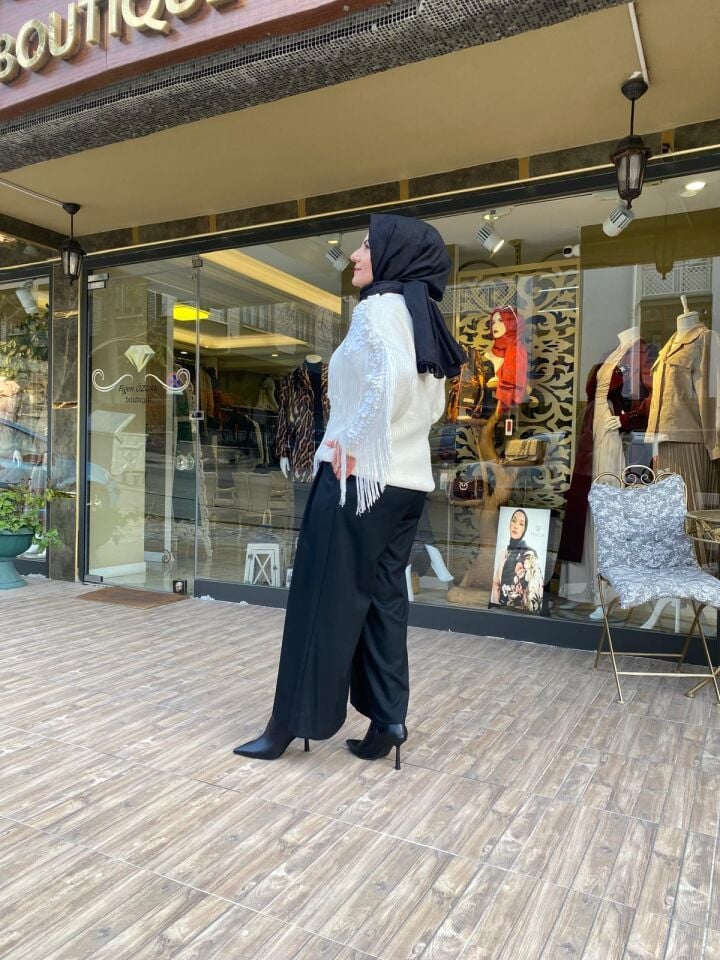 CELESTIA PAYETLİ TRİKO KAZAK