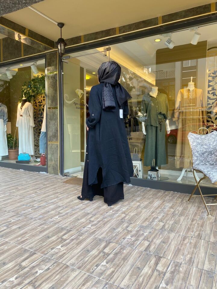 UZUN GÖMLEKLİ KETEN TAKIM