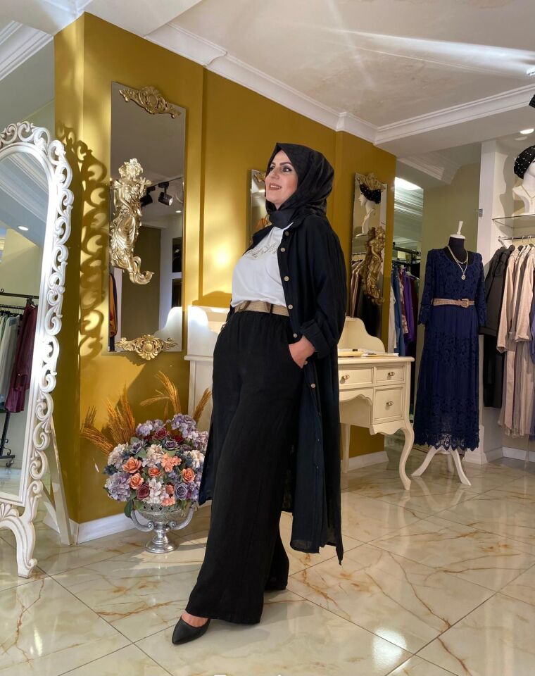 UZUN GÖMLEKLİ KETEN TAKIM