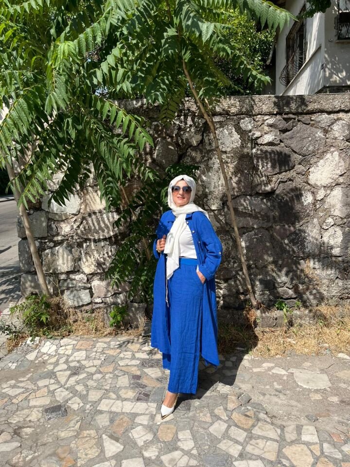 UZUN GÖMLEKLİ KETEN TAKIM