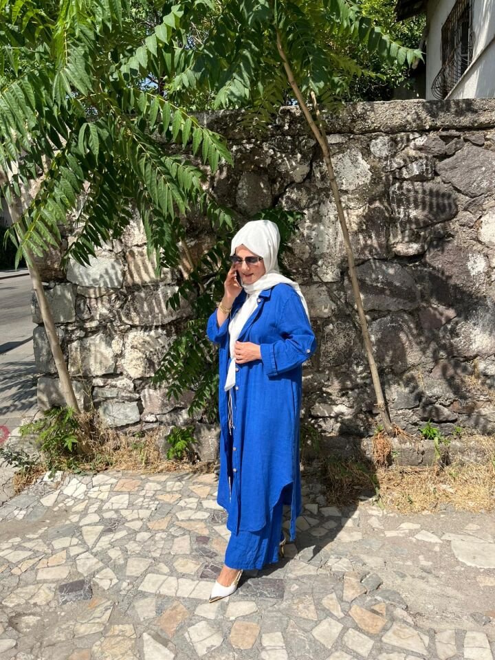 UZUN GÖMLEKLİ KETEN TAKIM