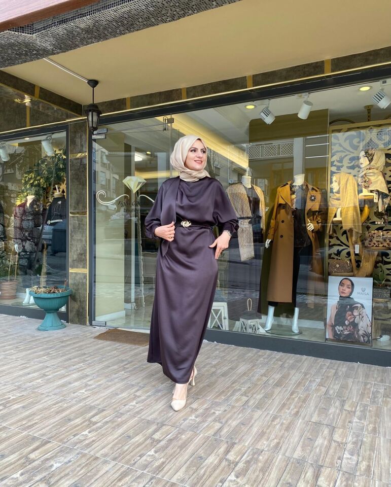 MİSSEMRAMİSS MIDNIGHT SILK ELBİSE